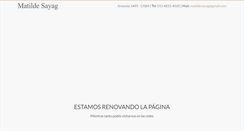Desktop Screenshot of matildesayag.com