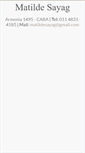 Mobile Screenshot of matildesayag.com